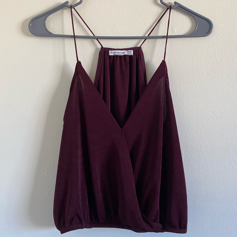 Basic burgundy top